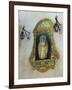 Tiled Picture of Mary and Jesus on a Street in Seville, Spain-John Warburton-lee-Framed Photographic Print