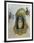 Tiled Picture of Mary and Jesus on a Street in Seville, Spain-John Warburton-lee-Framed Photographic Print