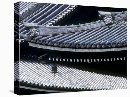 Tiled Rooves of Higashi Honganji Temple-null-Stretched Canvas