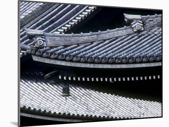 Tiled Rooves of Higashi Honganji Temple-null-Mounted Photographic Print