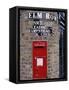 Tiled Street Name and Postbox, Hampstead, London, England, United Kingdom-Walter Rawlings-Framed Stretched Canvas