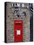 Tiled Street Name and Postbox, Hampstead, London, England, United Kingdom-Walter Rawlings-Stretched Canvas