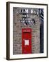 Tiled Street Name and Postbox, Hampstead, London, England, United Kingdom-Walter Rawlings-Framed Photographic Print