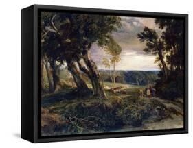 Tilgate Forest From Near Bolney, Sussex, 1843-Anthony Vandyke Copley Fielding-Framed Stretched Canvas