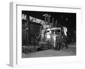 Tilghman Electric Arc Furnace, Keyser Ellison Steelworks, Sheffield, South Yorkshire, 1964-Michael Walters-Framed Photographic Print