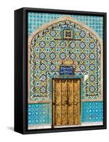 Tiling Around Door, Shrine of Hazrat Ali, Mazar-I-Sharif, Afghanistan-Jane Sweeney-Framed Stretched Canvas