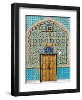 Tiling Around Door, Shrine of Hazrat Ali, Mazar-I-Sharif, Afghanistan-Jane Sweeney-Framed Photographic Print