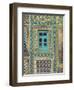 Tiling Round Blue Window, Shrine of Hazrat Ali, Mazar-I-Sharif, Afghanistan-Jane Sweeney-Framed Photographic Print