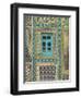 Tiling Round Blue Window, Shrine of Hazrat Ali, Mazar-I-Sharif, Afghanistan-Jane Sweeney-Framed Photographic Print