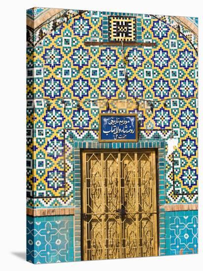 Tiling Round Door, Who was Assissinated in 661, Balkh Province, Afghanistan-Jane Sweeney-Stretched Canvas