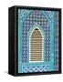 Tiling Round Shuttered Window, Mazar-I-Sharif, Afghanistan-Jane Sweeney-Framed Stretched Canvas