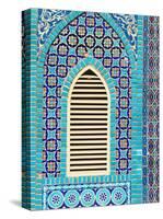 Tiling Round Shuttered Window, Mazar-I-Sharif, Afghanistan-Jane Sweeney-Stretched Canvas