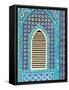 Tiling Round Shuttered Window, Mazar-I-Sharif, Afghanistan-Jane Sweeney-Framed Stretched Canvas