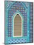 Tiling Round Shuttered Window, Mazar-I-Sharif, Afghanistan-Jane Sweeney-Mounted Photographic Print