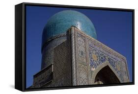 Tilla Kari Madrasa, Completed in 1660, Registan, Samarkand, Uzbekistan-null-Framed Stretched Canvas