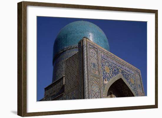 Tilla Kari Madrasa, Completed in 1660, Registan, Samarkand, Uzbekistan-null-Framed Giclee Print