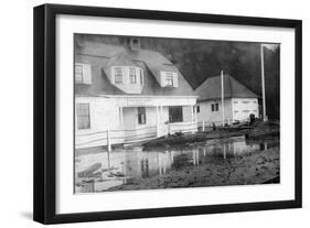 Tillamook Bay US Coast Guard Station - Tillamook Bay, OR-Lantern Press-Framed Art Print