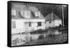 Tillamook Bay US Coast Guard Station - Tillamook Bay, OR-Lantern Press-Framed Stretched Canvas