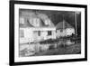 Tillamook Bay US Coast Guard Station - Tillamook Bay, OR-Lantern Press-Framed Premium Giclee Print