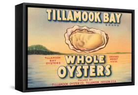 Tillamook Bay Whole Oysters-null-Framed Stretched Canvas
