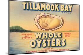 Tillamook Bay Whole Oysters-null-Mounted Art Print