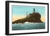 Tillamook Lighthouse, Seaside, Oregon-null-Framed Art Print