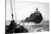 Tillamook, Oregon Lighthouse from Ship Photograph - Tillamook, OR-Lantern Press-Stretched Canvas