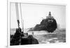 Tillamook, Oregon Lighthouse from Ship Photograph - Tillamook, OR-Lantern Press-Framed Art Print