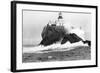 Tillamook, Oregon Lighthouse Near Seaside, OR Photograph - Tillamook, OR-Lantern Press-Framed Art Print