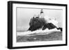 Tillamook, Oregon Lighthouse Near Seaside, OR Photograph - Tillamook, OR-Lantern Press-Framed Art Print