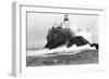 Tillamook, Oregon Lighthouse Near Seaside, OR Photograph - Tillamook, OR-Lantern Press-Framed Art Print