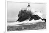 Tillamook, Oregon Lighthouse Near Seaside, OR Photograph - Tillamook, OR-Lantern Press-Framed Art Print