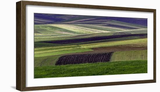 Tilled fields, Morocco-Art Wolfe-Framed Photographic Print