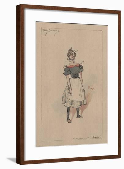 Tilly Slowboy - the Cricket on the Hearth, C.1920s-Joseph Clayton Clarke-Framed Giclee Print