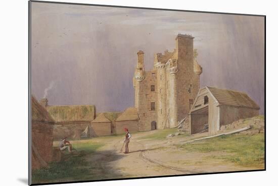 Tillycairn Castle, 1840's-James Giles-Mounted Giclee Print