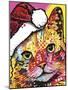 Tilt Cat Christmas Edition-Dean Russo-Mounted Giclee Print