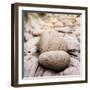 Tilt Shift Effect Image with Shallow Depth of Field Textured Rocks on Beach-Veneratio-Framed Photographic Print