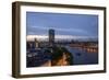 Tilt Shift Lens Effect Image of the River Thames from the Top of Riverwalk House, London, England-Alex Treadway-Framed Photographic Print