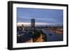 Tilt Shift Lens Effect Image of the River Thames from the Top of Riverwalk House, London, England-Alex Treadway-Framed Photographic Print