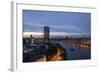 Tilt Shift Lens Effect Image of the River Thames from the Top of Riverwalk House, London, England-Alex Treadway-Framed Photographic Print