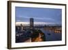 Tilt Shift Lens Effect Image of the River Thames from the Top of Riverwalk House, London, England-Alex Treadway-Framed Photographic Print