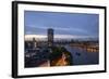 Tilt Shift Lens Effect Image of the River Thames from the Top of Riverwalk House, London, England-Alex Treadway-Framed Photographic Print