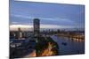 Tilt Shift Lens Effect Image of the River Thames from the Top of Riverwalk House, London, England-Alex Treadway-Mounted Photographic Print