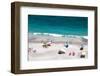 Tilt Shift of Ocean Beach View with Beautiful Waves of Clean Transparent Water and White Sand, High-GaudiLab-Framed Photographic Print