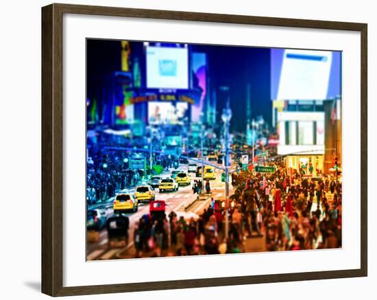 Tilt Shift Series, Times Square, Manhattan, New York City, United States-Philippe Hugonnard-Framed Photographic Print