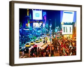 Tilt Shift Series, Times Square, Manhattan, New York City, United States-Philippe Hugonnard-Framed Photographic Print
