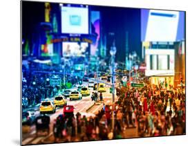 Tilt Shift Series, Times Square, Manhattan, New York City, United States-Philippe Hugonnard-Mounted Photographic Print