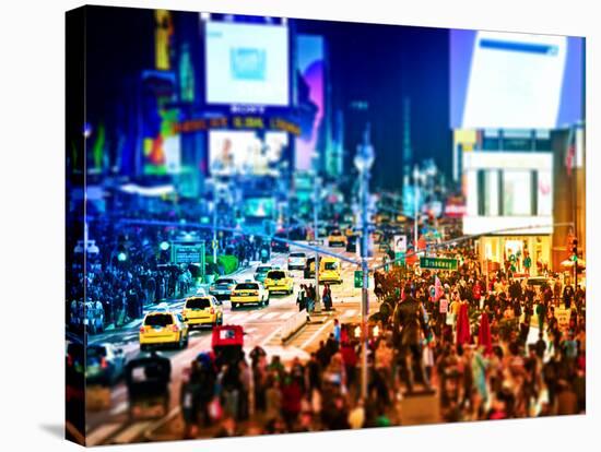 Tilt Shift Series, Times Square, Manhattan, New York City, United States-Philippe Hugonnard-Stretched Canvas