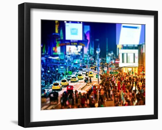 Tilt Shift Series, Times Square, Manhattan, New York City, United States-Philippe Hugonnard-Framed Premium Photographic Print