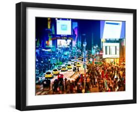 Tilt Shift Series, Times Square, Manhattan, New York City, United States-Philippe Hugonnard-Framed Premium Photographic Print